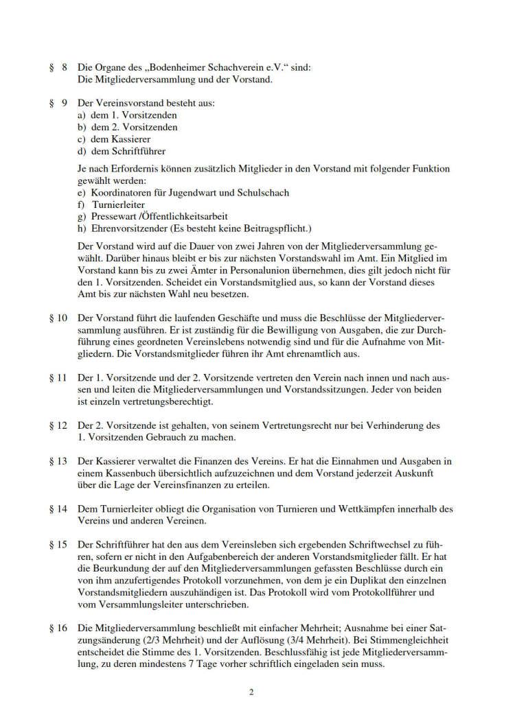 Satzung Seite 2